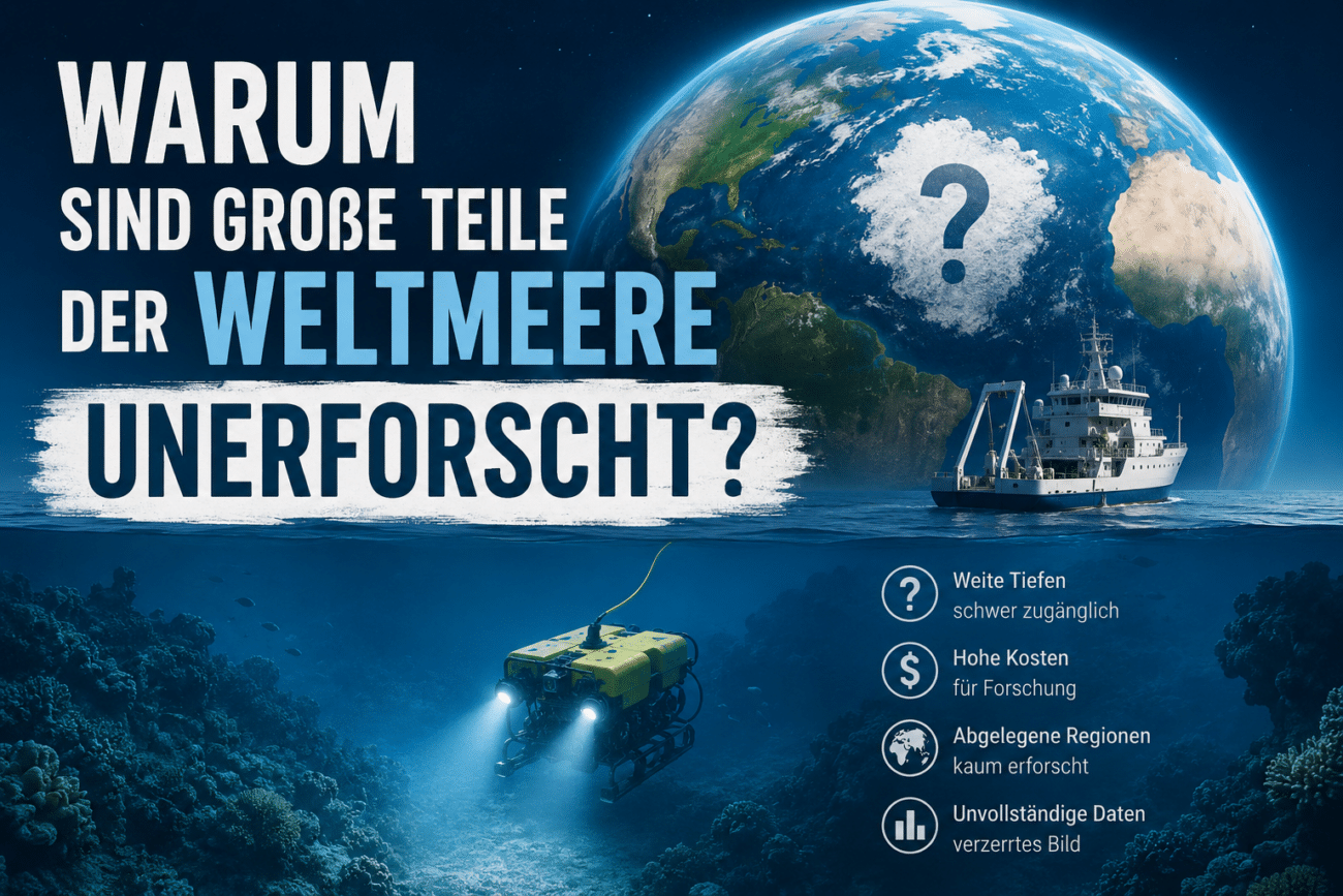Warum sind große Teile der Weltmeere unerforscht?