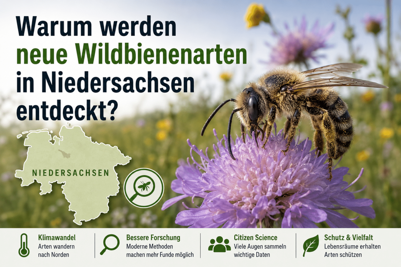 Warum werden neue Wildbienenarten in Niedersachsen entdeckt?