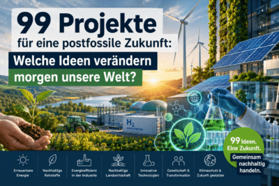 99 Projekte für eine postfossile Zukunft: Welche Ideen verändern morgen unsere Welt?