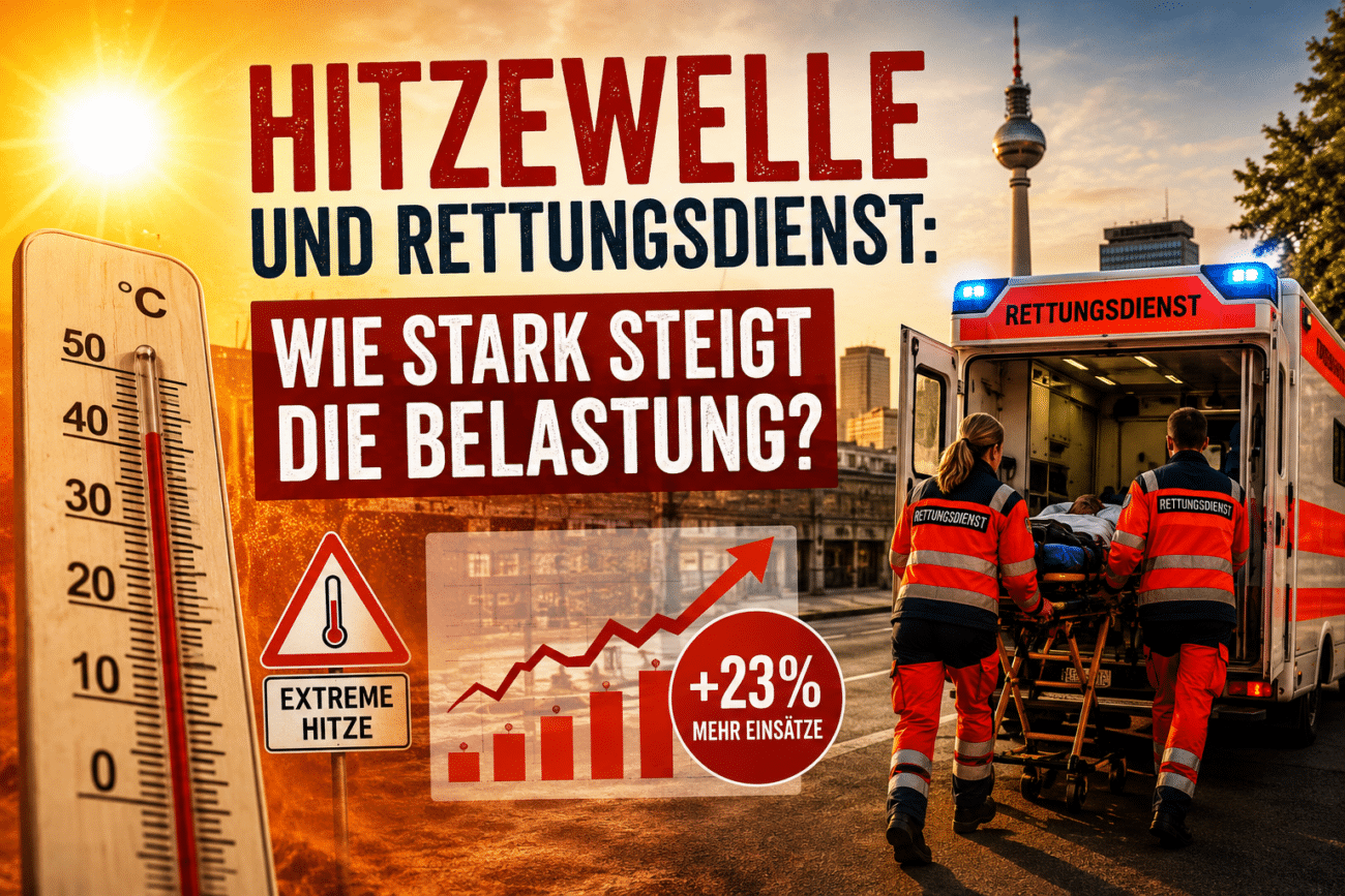 Hitzewelle und Rettungsdienst: Wie stark steigt die Belastung?