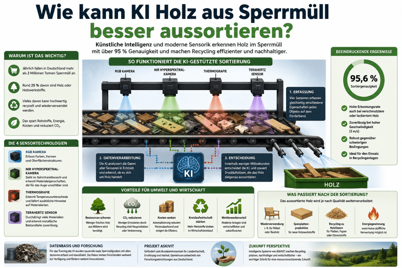 Wie kann KI Holz aus Sperrmüll besser aussortieren?