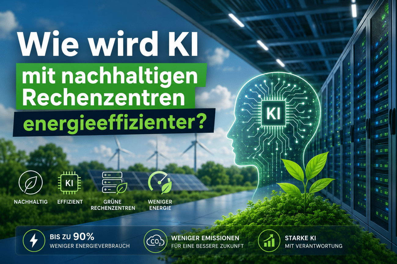 Wie wird KI mit nachhaltigen Rechenzentren energieeffizienter?