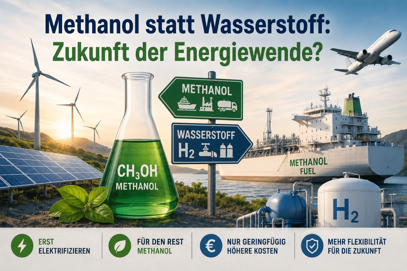 Methanol statt Wasserstoff: Zukunft der Energiewende?