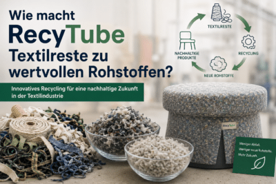 Wie macht RecyTube Textilreste zu wertvollen Rohstoffen?