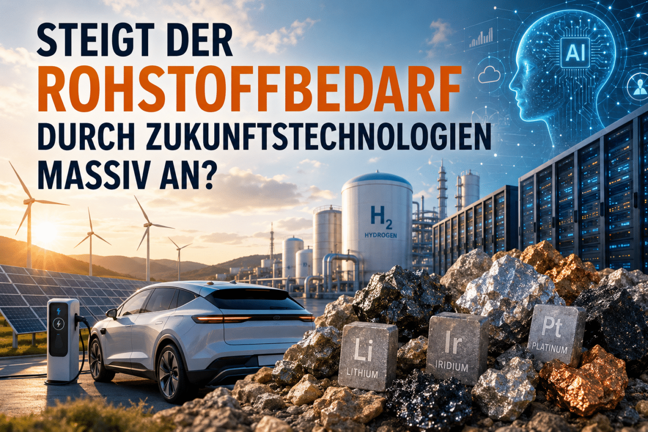 Steigt der Rohstoffbedarf durch Zukunftstechnologien massiv an?