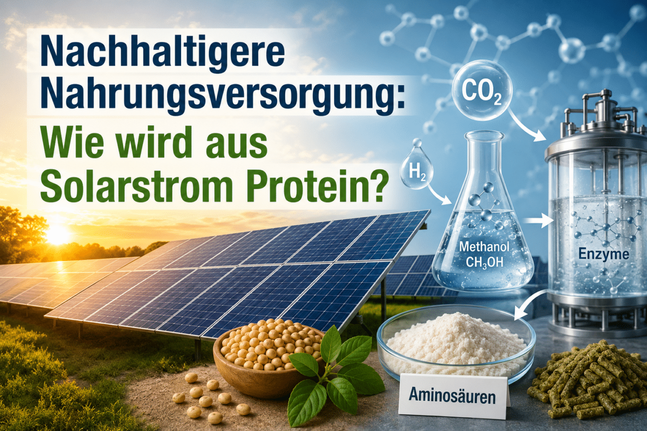Nachhaltigere Nahrungsversorgung: Wie wird aus Solarstrom Protein?