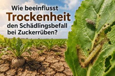 Wie beeinflusst Trockenheit den Schädlingsbefall bei Zuckerrüben?