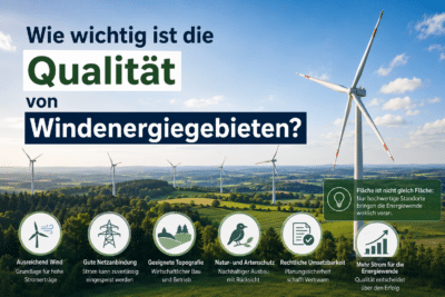Wie wichtig ist die Qualität von Windenergiegebieten?