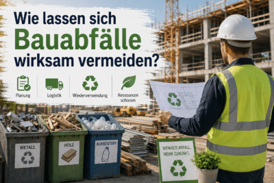 Wie lassen sich Bauabfälle wirksam vermeiden?