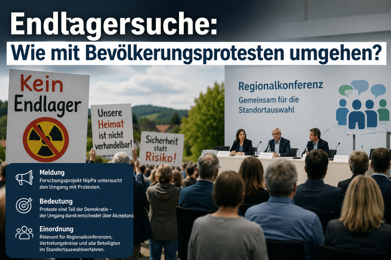 Endlagersuche: Wie mit Bevölkerungsprotesten umgehen?