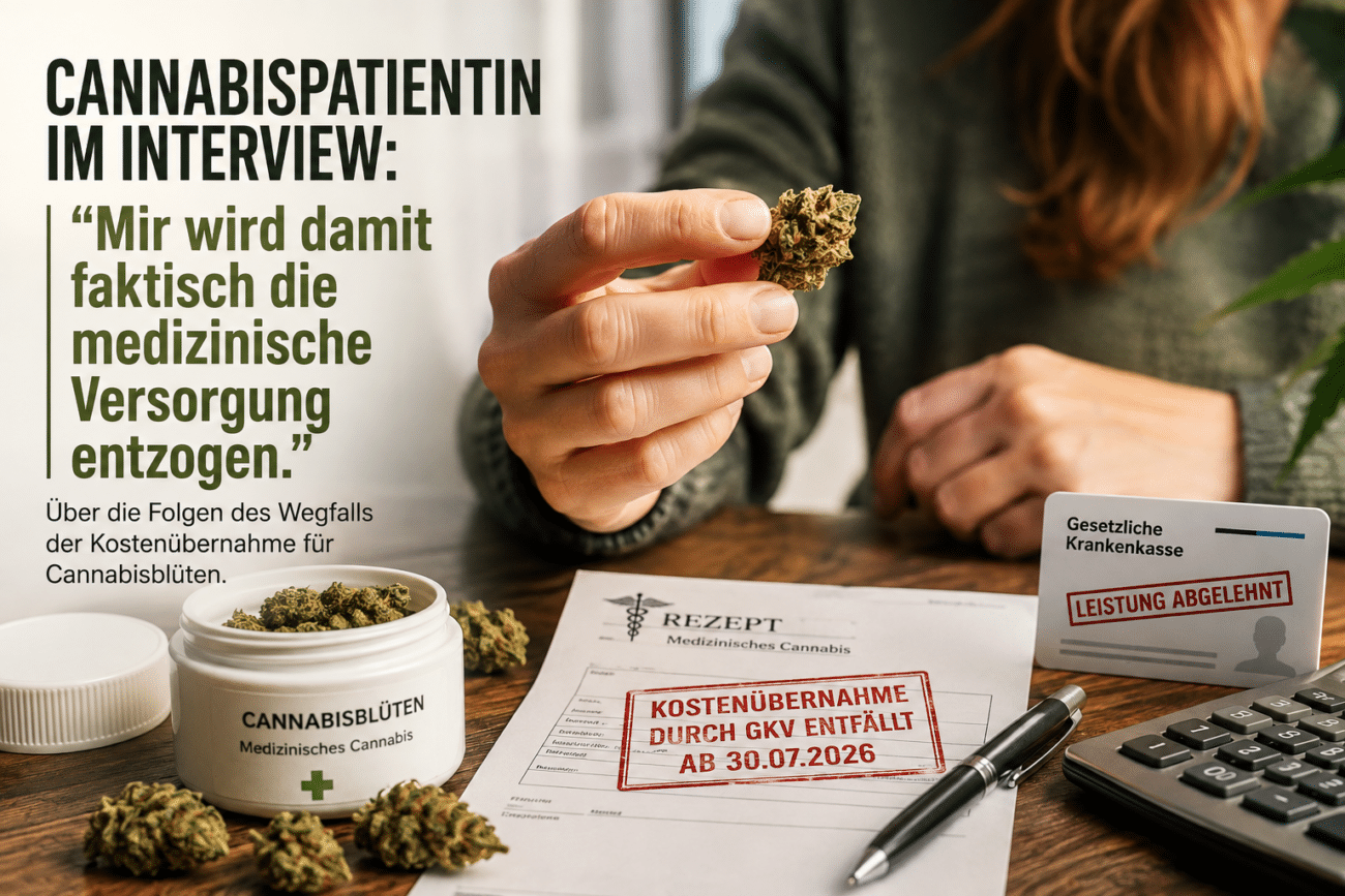 Interview mit einer Cannabispatientin: „Mir wird damit faktisch die medizinische Versorgung entzogen“
