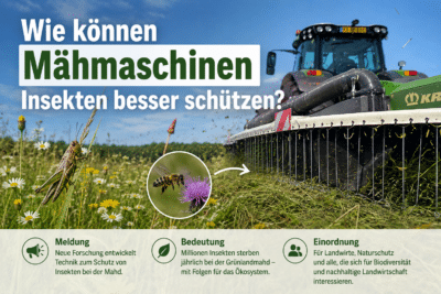 Wie können Mähmaschinen Insekten besser schützen?