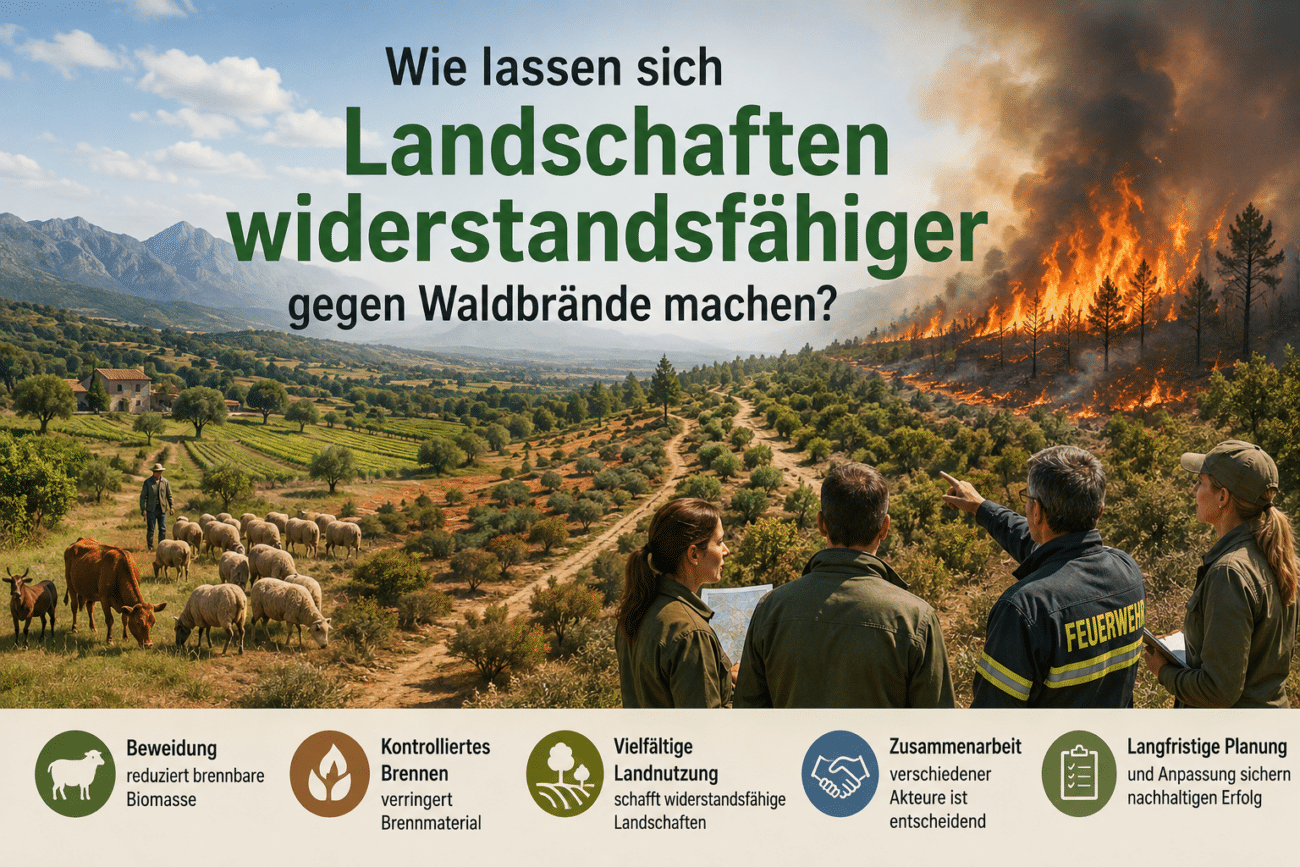 Wie lassen sich Landschaften widerstandsfähiger gegen Waldbrände machen?
