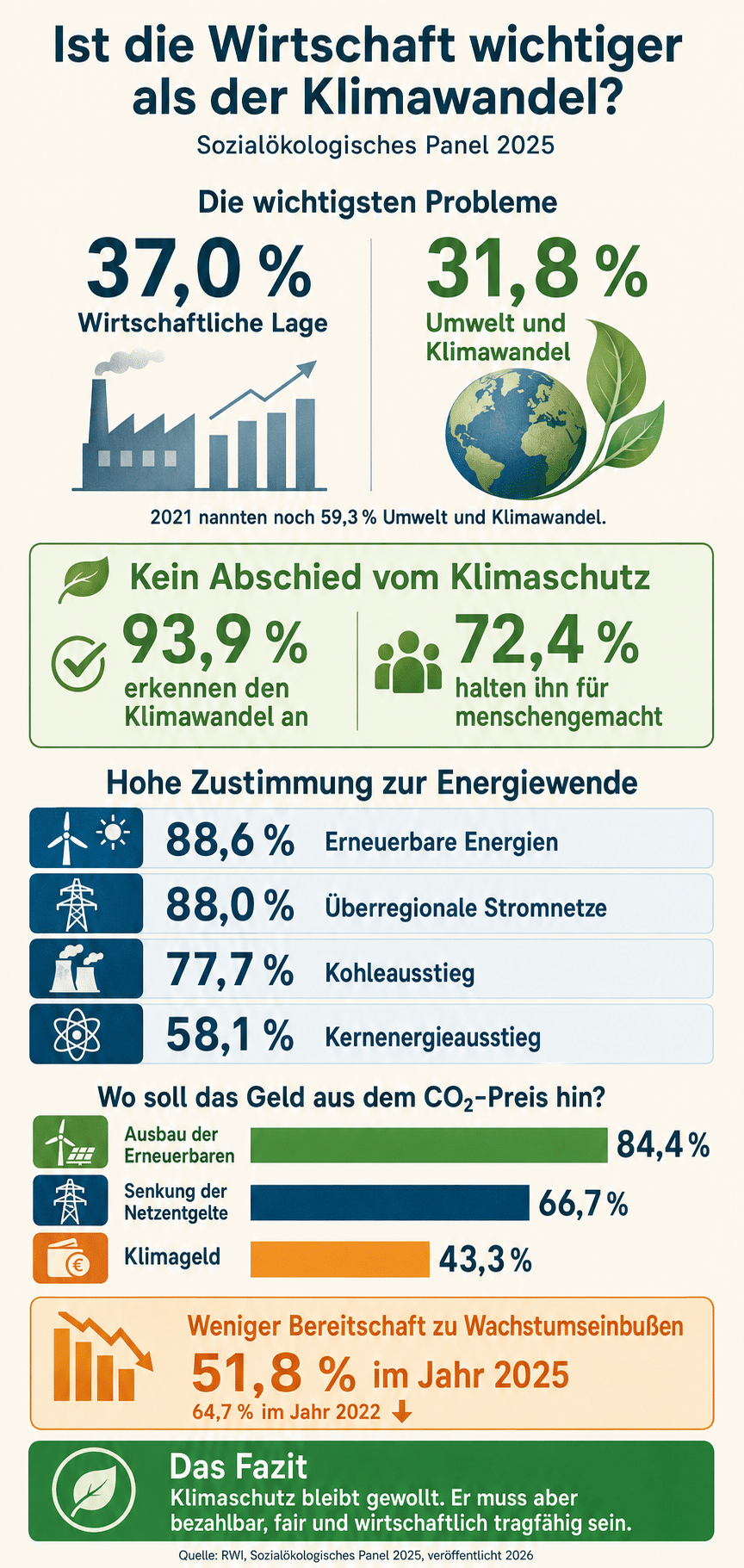 Ist die Wirtschaft wichtiger als der Klimawandel?