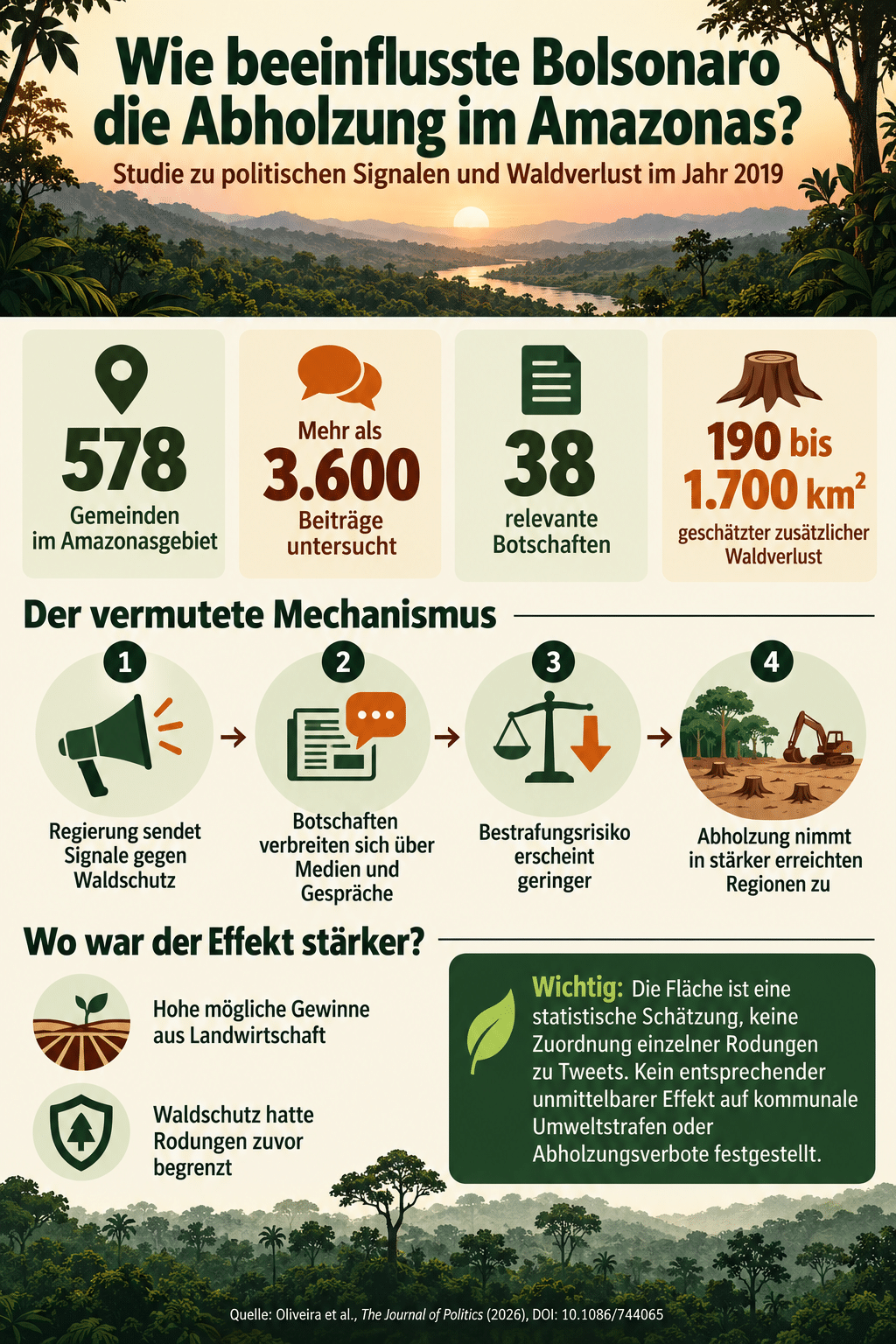 Wie beeinflusste Bolsonaro die Abholzung im Amazonas?