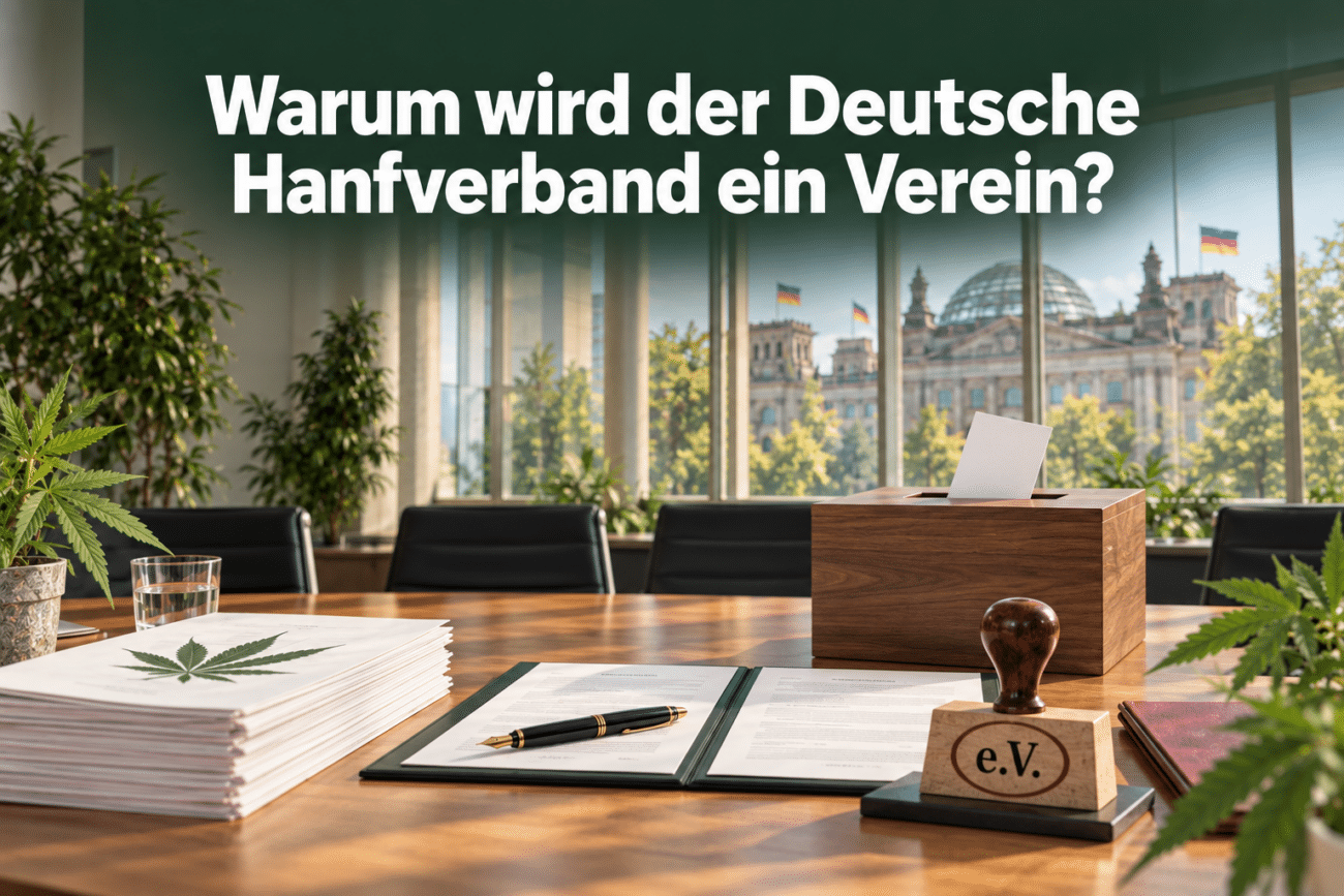 Warum wird der Deutsche Hanfverband ein Verein?