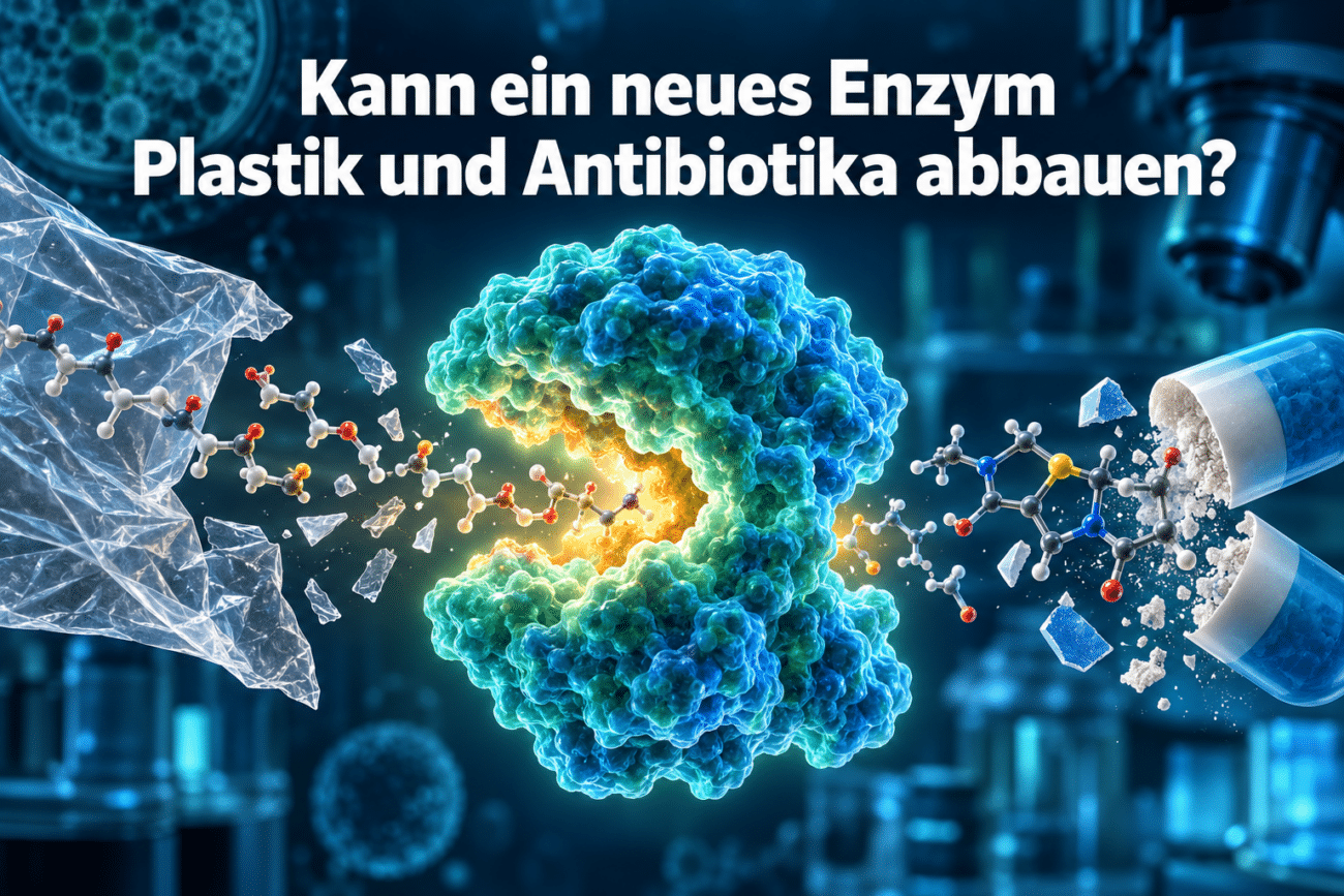 Kann ein neues Enzym Plastik und Antibiotika abbauen?