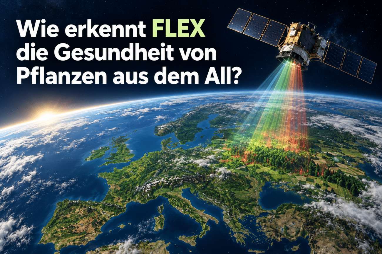 Wie erkennt FLEX die Gesundheit von Pflanzen aus dem All?