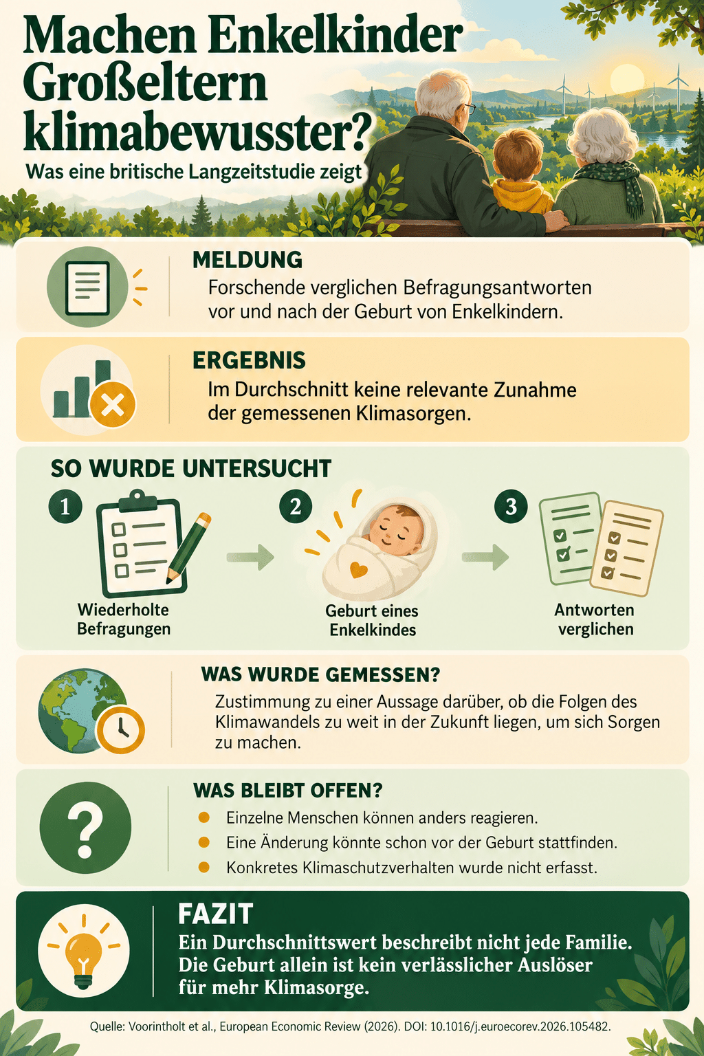 Machen Enkelkinder Großeltern klimabewusster?
