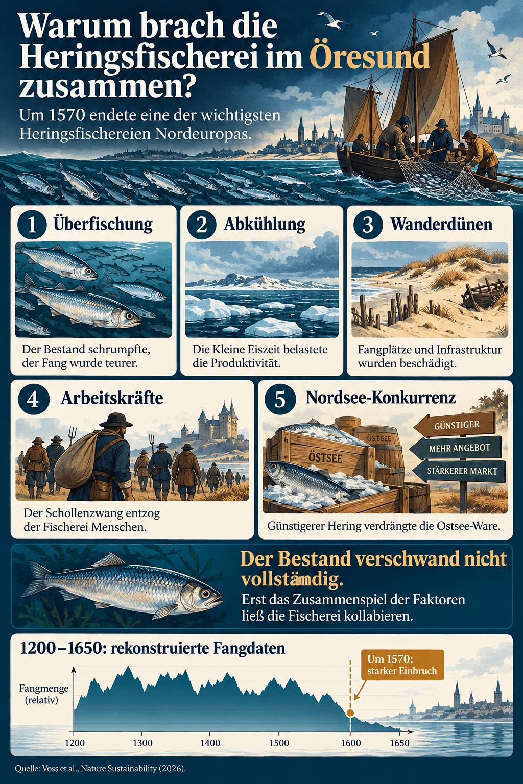Warum brach die Heringsfischerei im Öresund zusammen?
