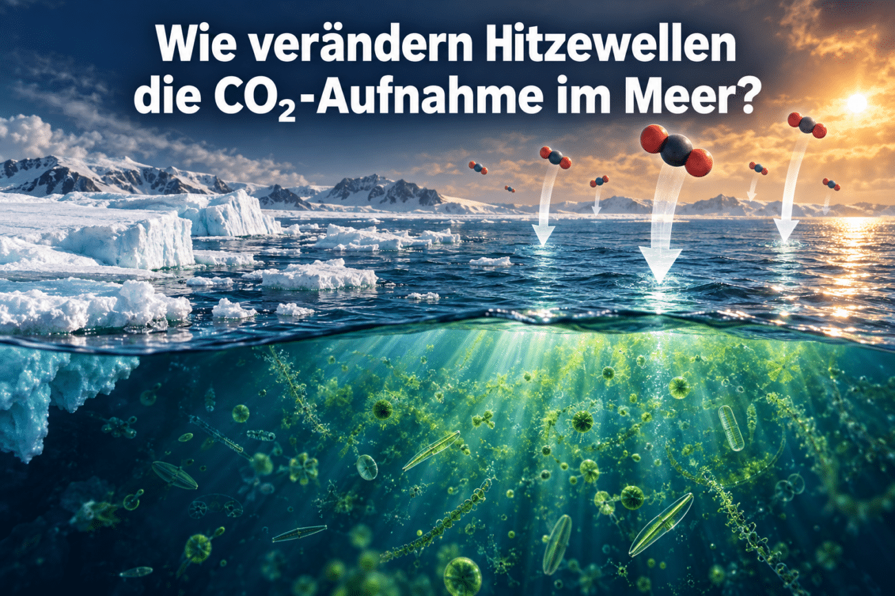 Wie verändern Hitzewellen die CO₂-Aufnahme im Meer?