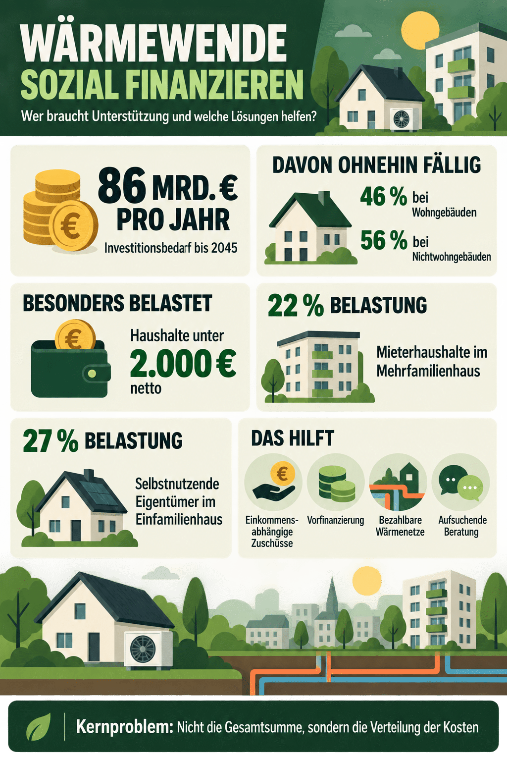 Wie wird die Wärmewende sozial finanzierbar?