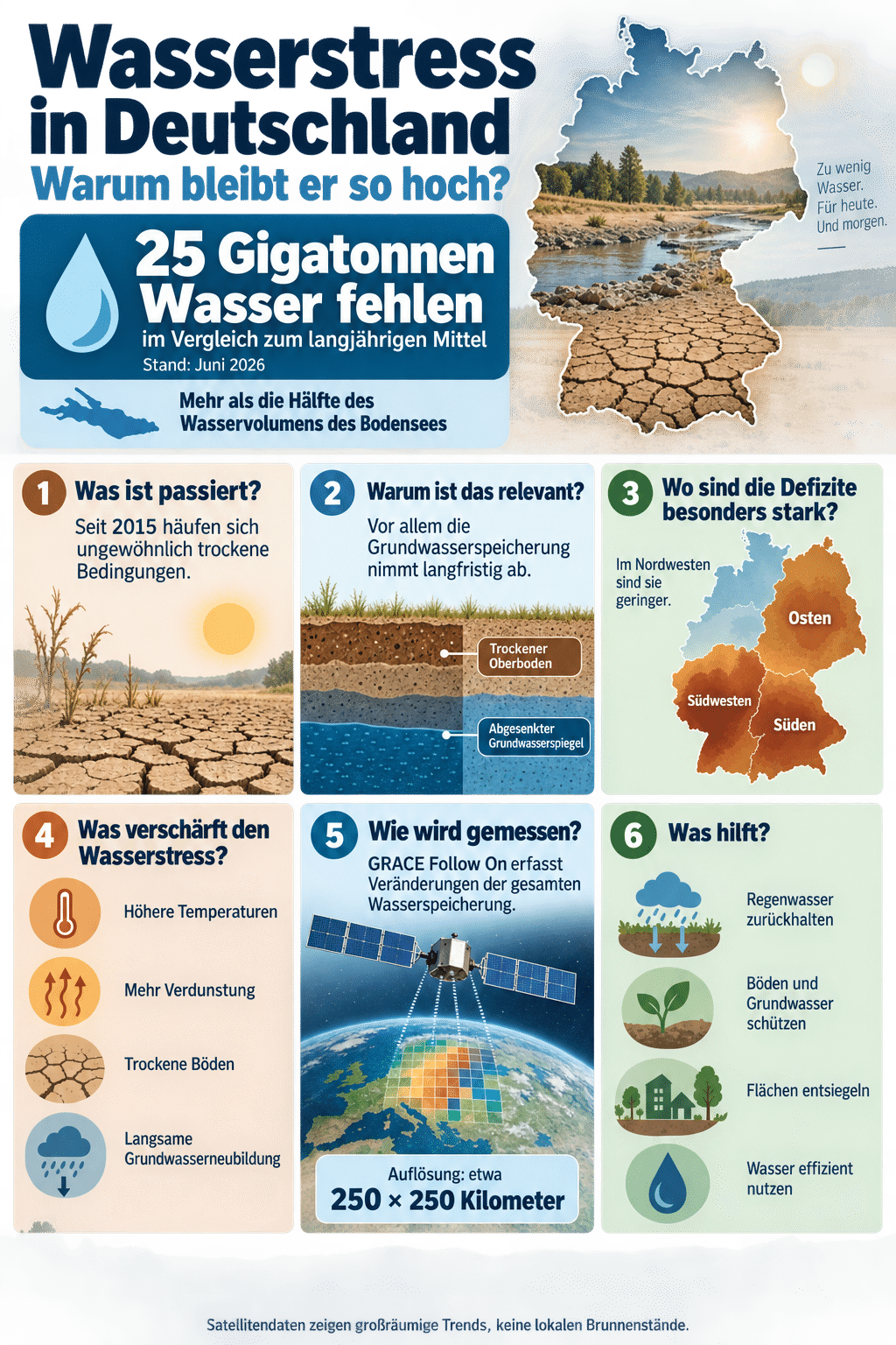 Wasserstress in Deutschland: Warum bleibt er hoch?