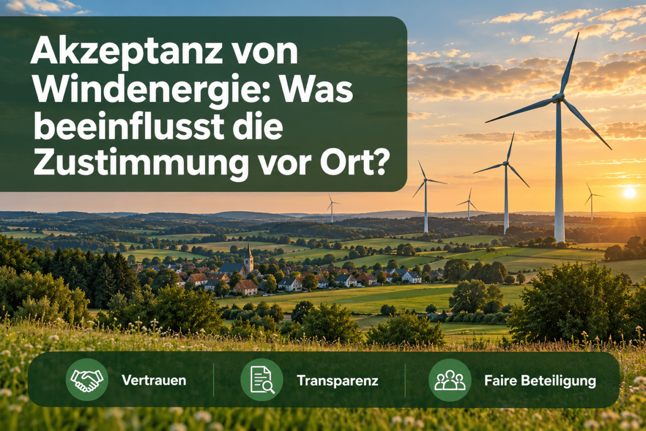 Akzeptanz von Windenergie: Was beeinflusst sie?