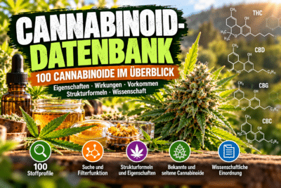 Cannabinoid-Datenbank: 100 Cannabinoide im Überblick