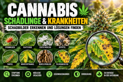 Cannabis-Schädlinge und Krankheiten erkennen: die große Datenbank