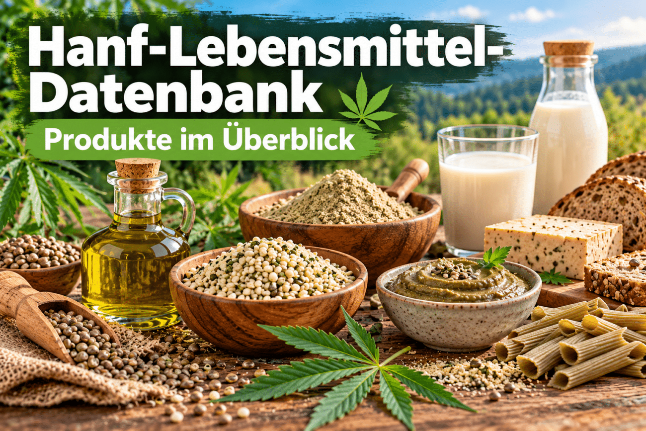 Hanf-Lebensmittel-Datenbank: Hanfprodukte im Überblick