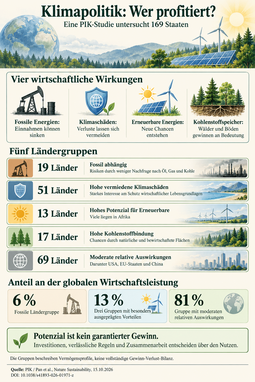 Klimapolitik: Welche Länder profitieren am meisten?