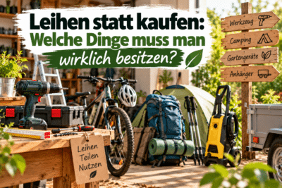 Leihen statt kaufen: Was muss man wirklich besitzen?