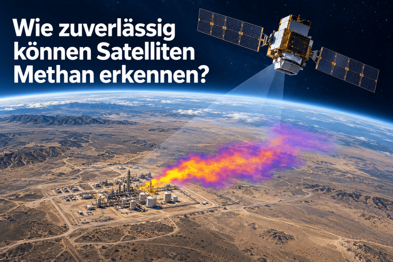Wie zuverlässig erkennen Satelliten Methan?
