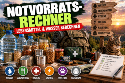 Notvorrats-Rechner: Wie viele Lebensmittel und wie viel Wasser brauchst du für den Ernstfall?