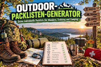 Outdoor-Packlisten-Generator: Was brauchst du für deine nächste Tour?