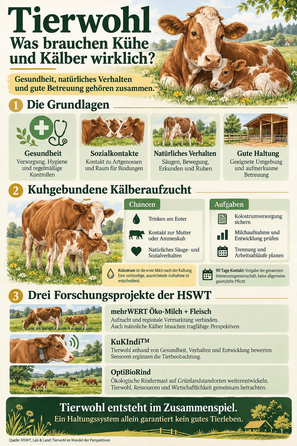 Tierwohl: Was brauchen Kühe und Kälber wirklich?