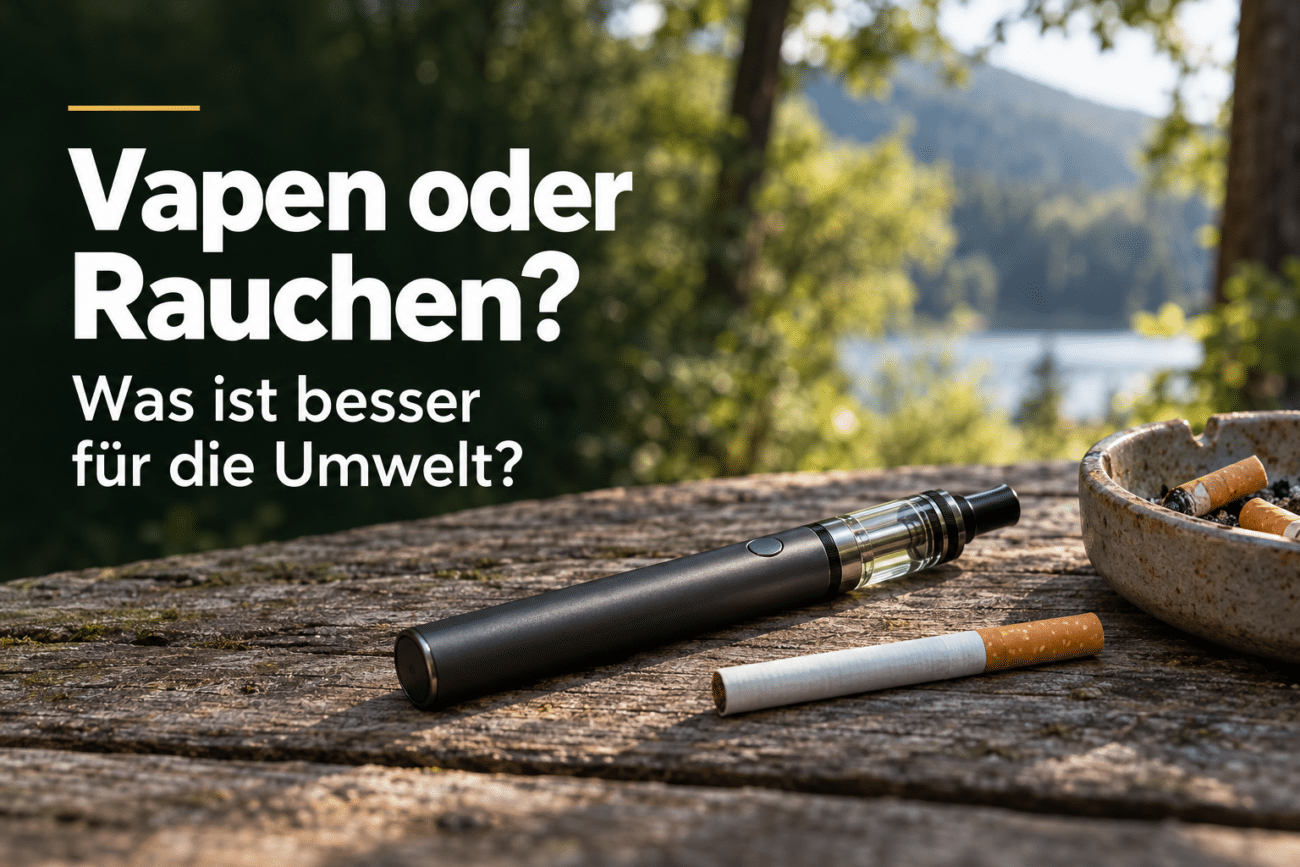 Vapen oder Rauchen: Was ist besser für die Umwelt?