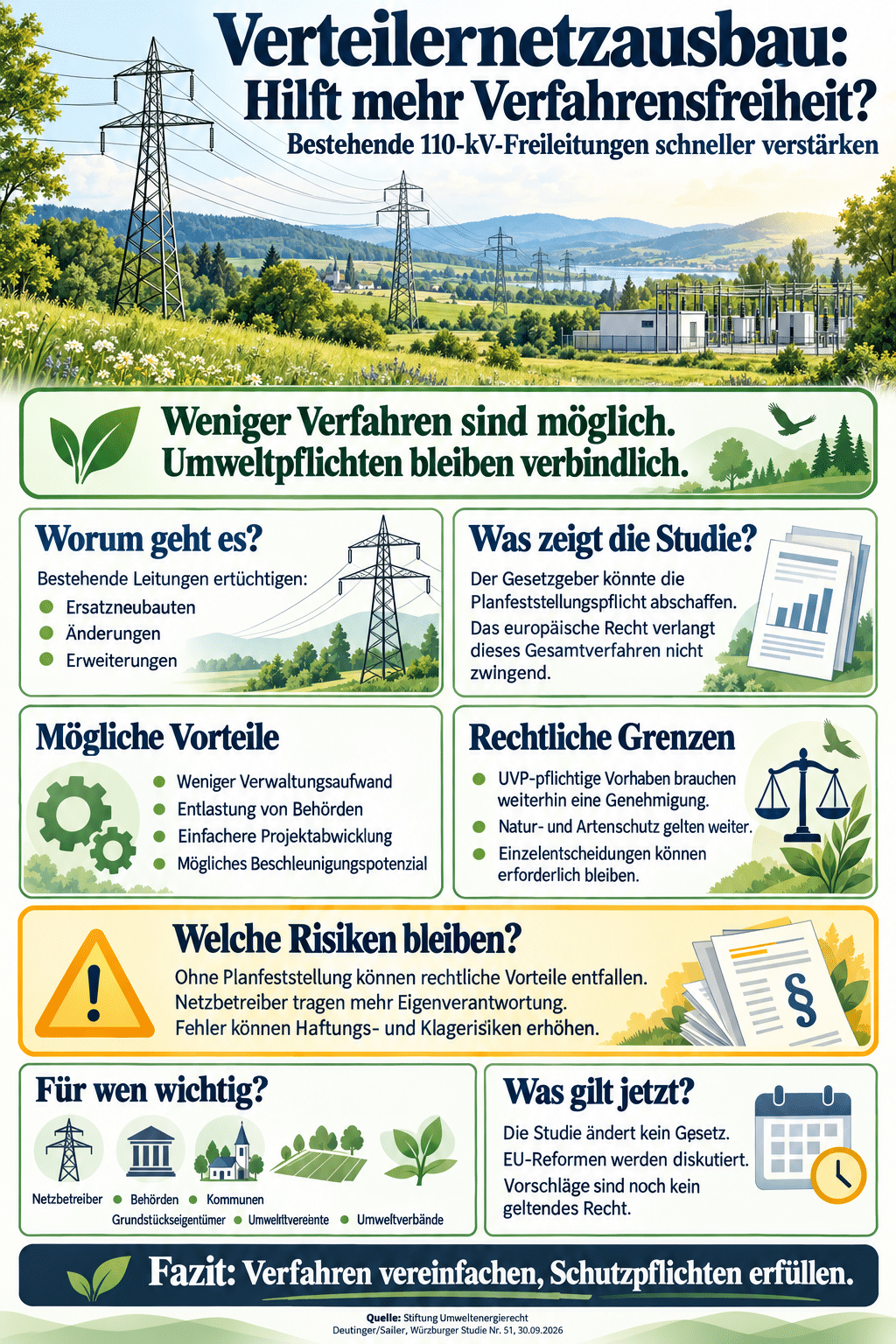 Verteilernetzausbau: Hilft mehr Verfahrensfreiheit?
