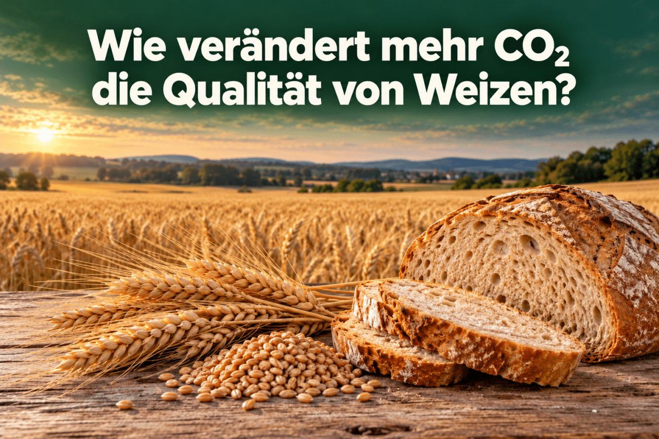 Wie verändert mehr CO₂ die Qualität von Weizen?